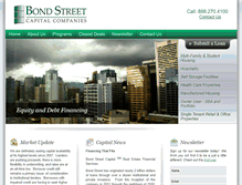 Tablet Screenshot of bondstreetcapital.com